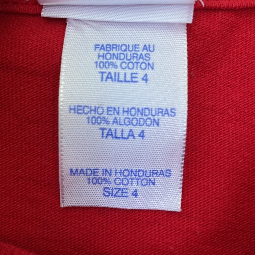 Liberty Science Center Kids Red Paw Print Graphic Tee Size 4 “That Dog is Big” - Picture 6 of 11